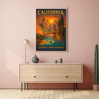 California The Golden State Poster PosterGoat