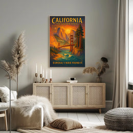 California The Golden State Poster PosterGoat
