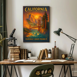 California The Golden State Poster PosterGoat