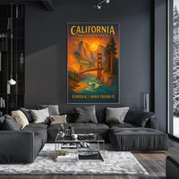 California The Golden State Poster PosterGoat