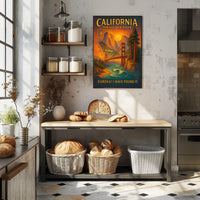 California The Golden State Poster PosterGoat