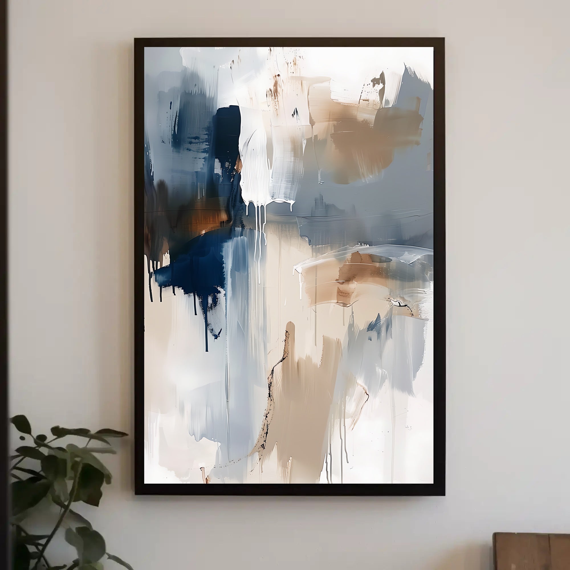 Calming Abstract Expressionism Art Print Poster PosterGoat