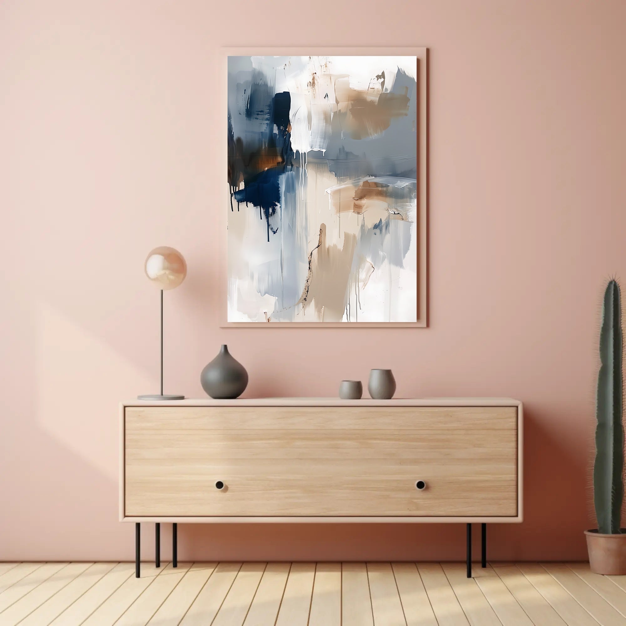 Calming Abstract Expressionism Art Print Poster PosterGoat
