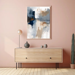 Calming Abstract Expressionism Art Print Poster PosterGoat