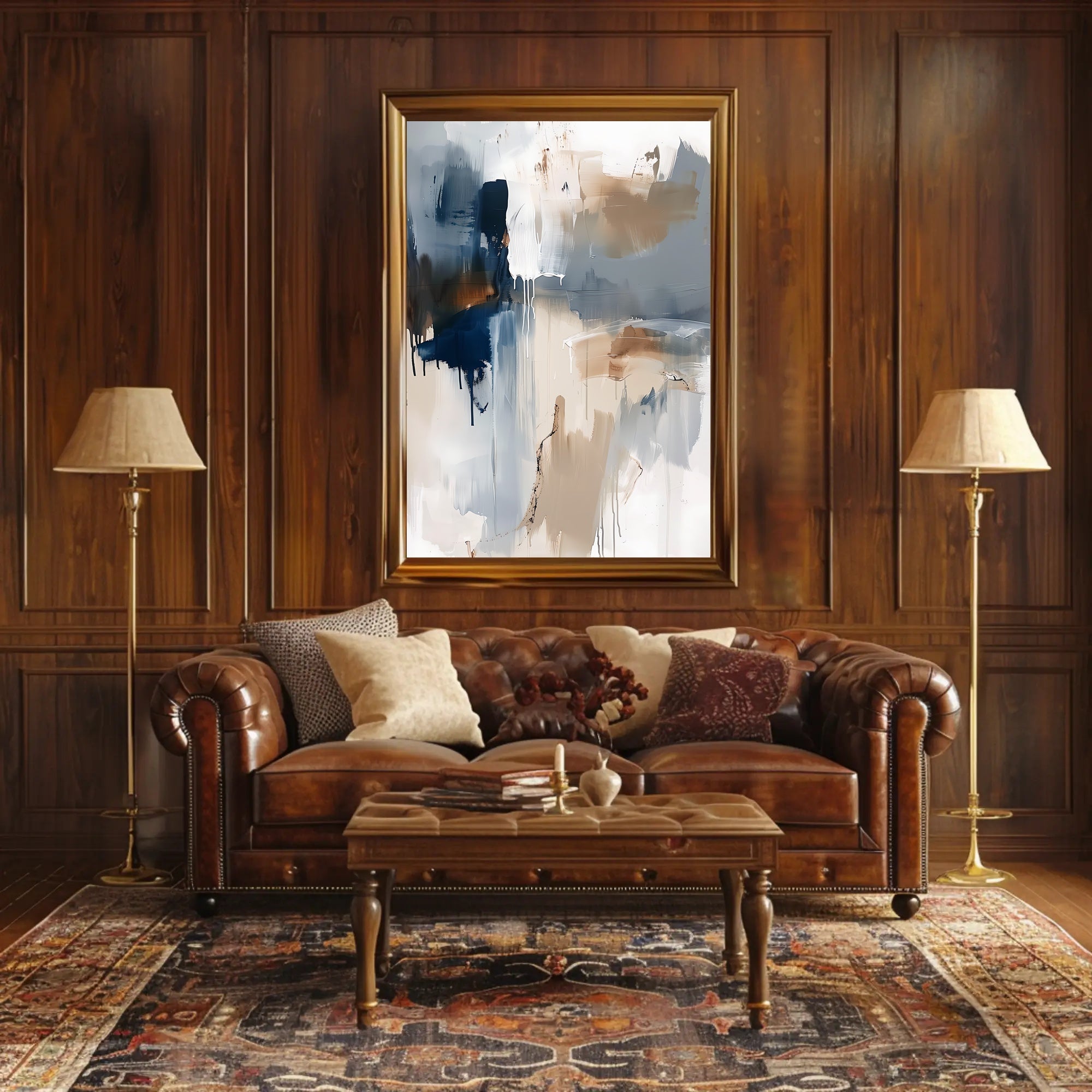 Calming Abstract Expressionism Art Print Poster PosterGoat