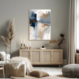 Calming Abstract Expressionism Art Print Poster PosterGoat