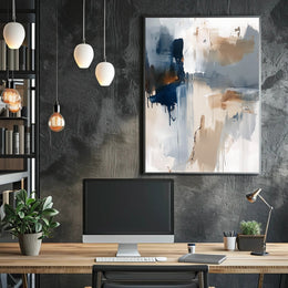 Calming Abstract Expressionism Art Print Poster PosterGoat