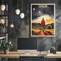 Camino de Santiago Travel Adventure Poster PosterGoat