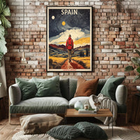 Camino de Santiago Travel Adventure Poster PosterGoat