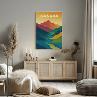 Canadian Landscape Minimalist Art National Park Poster PosterGoat