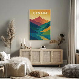 Canadian Landscape Minimalist Art National Park Poster PosterGoat