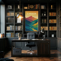 Canadian Landscape Minimalist Art National Park Poster PosterGoat