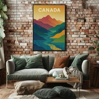Canadian Landscape Minimalist Art National Park Poster PosterGoat