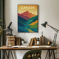 Canadian Landscape Minimalist Art National Park Poster PosterGoat