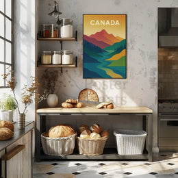 Canadian Landscape Minimalist Art National Park Poster PosterGoat