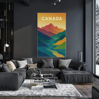 Canadian Landscape Minimalist Art National Park Poster PosterGoat