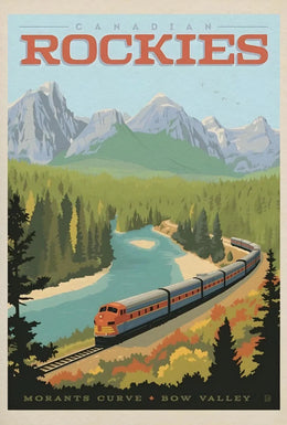Canadian Rockies Adventure Awaits Vintage Travel Poster PosterGoat