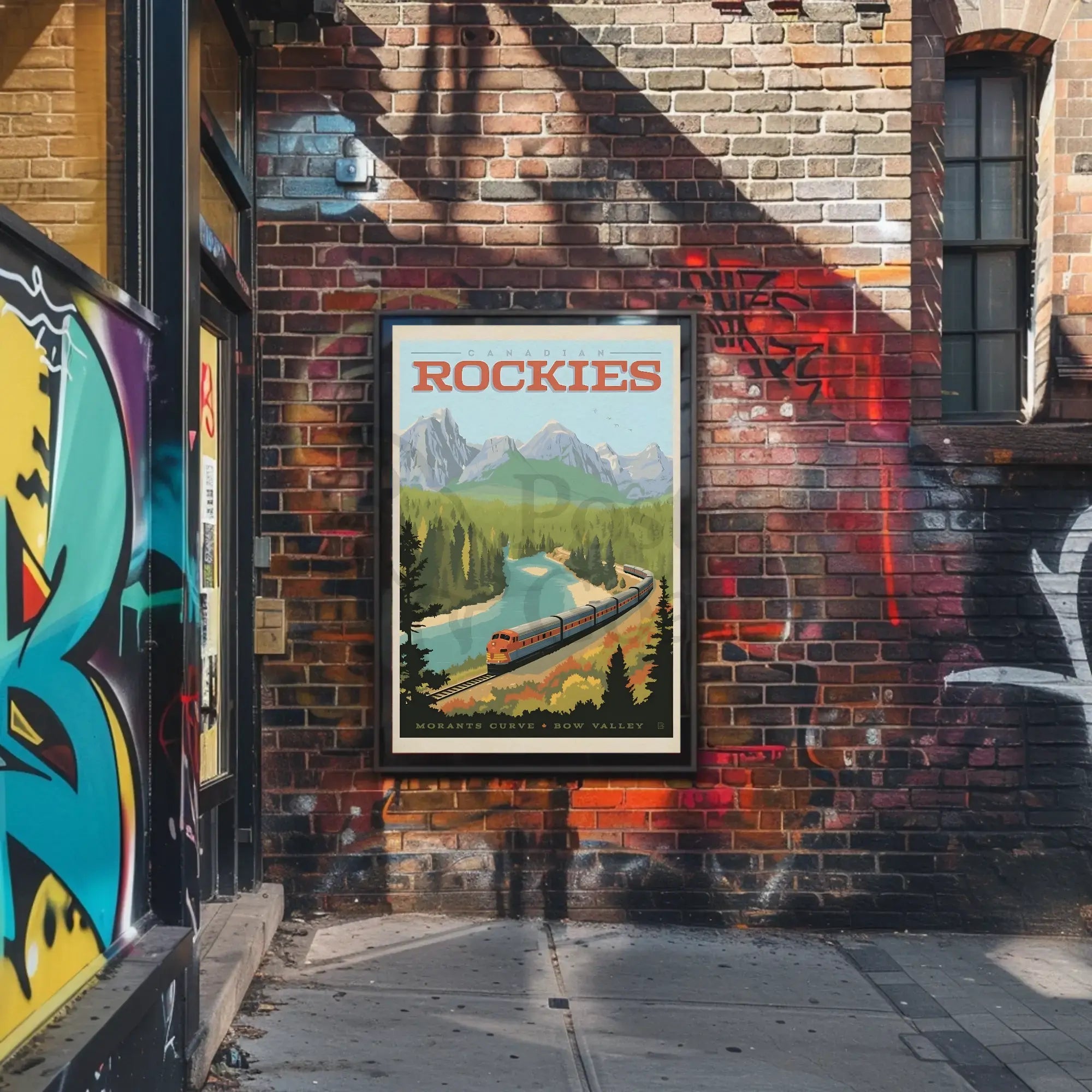 Canadian Rockies Adventure Awaits Vintage Travel Poster PosterGoat