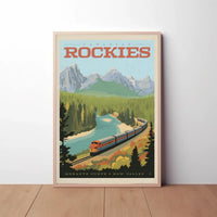 Canadian Rockies Adventure Awaits Vintage Travel Poster PosterGoat