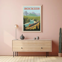 Canadian Rockies Adventure Awaits Vintage Travel Poster PosterGoat