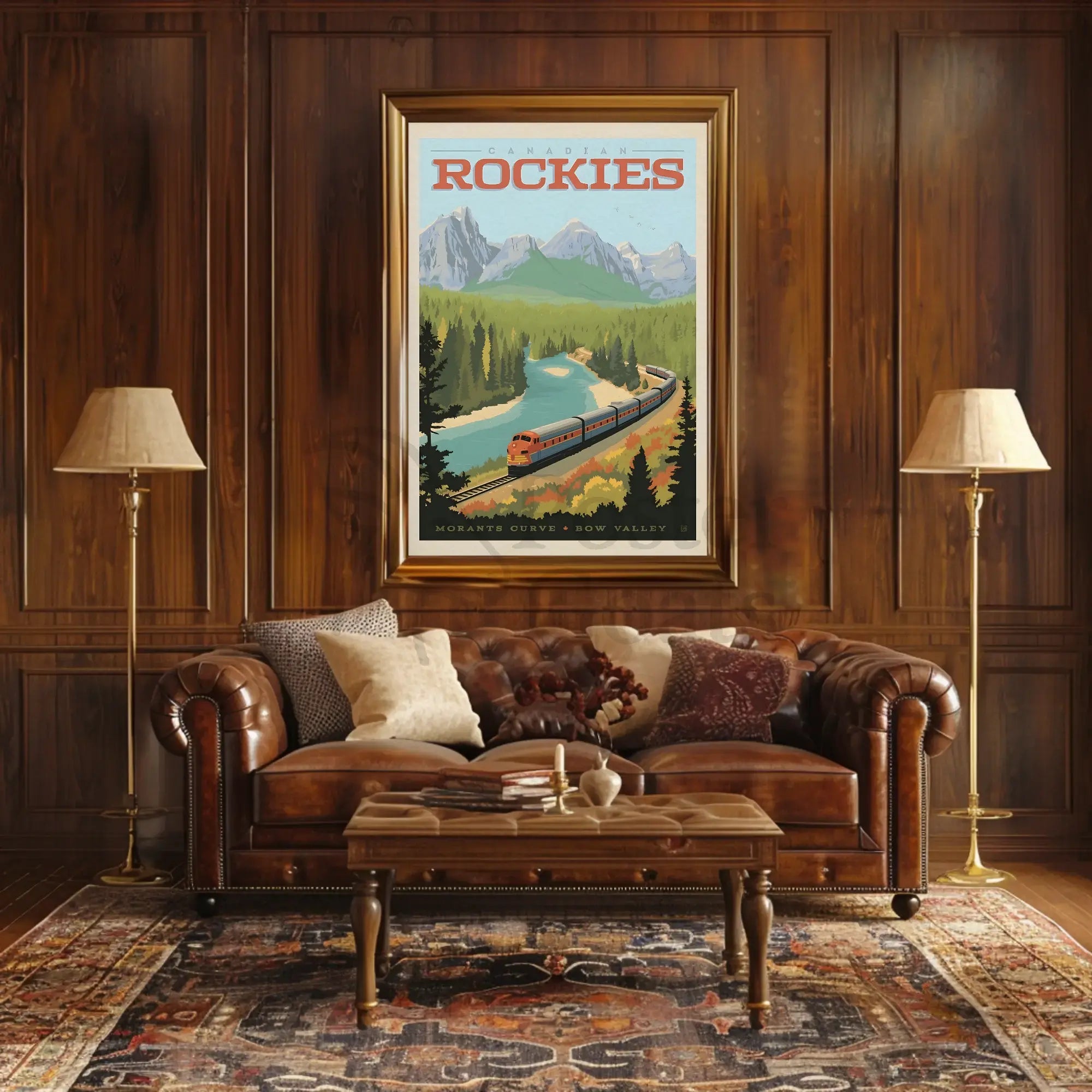 Canadian Rockies Adventure Awaits Vintage Travel Poster PosterGoat