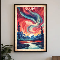 Canadian Rockies Adventure Northern Lights National Park Poster PosterGoat
