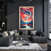 Canadian Rockies Adventure Northern Lights National Park Poster PosterGoat