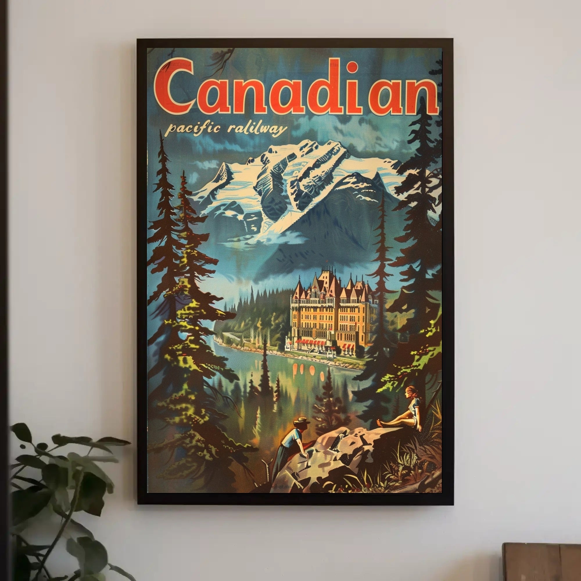Canadian Rockies Railway Adventure Vintage Travel Poster PosterGoat