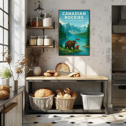 Canadian Rockies Vintage Travel Adventure Travel Poster PosterGoat