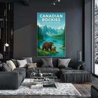 Canadian Rockies Vintage Travel Adventure Travel Poster PosterGoat