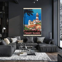 Canary Islands Vintage Travel Scenic Poster PosterGoat