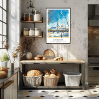 Canberra Skyline Travel Poster PosterGoat
