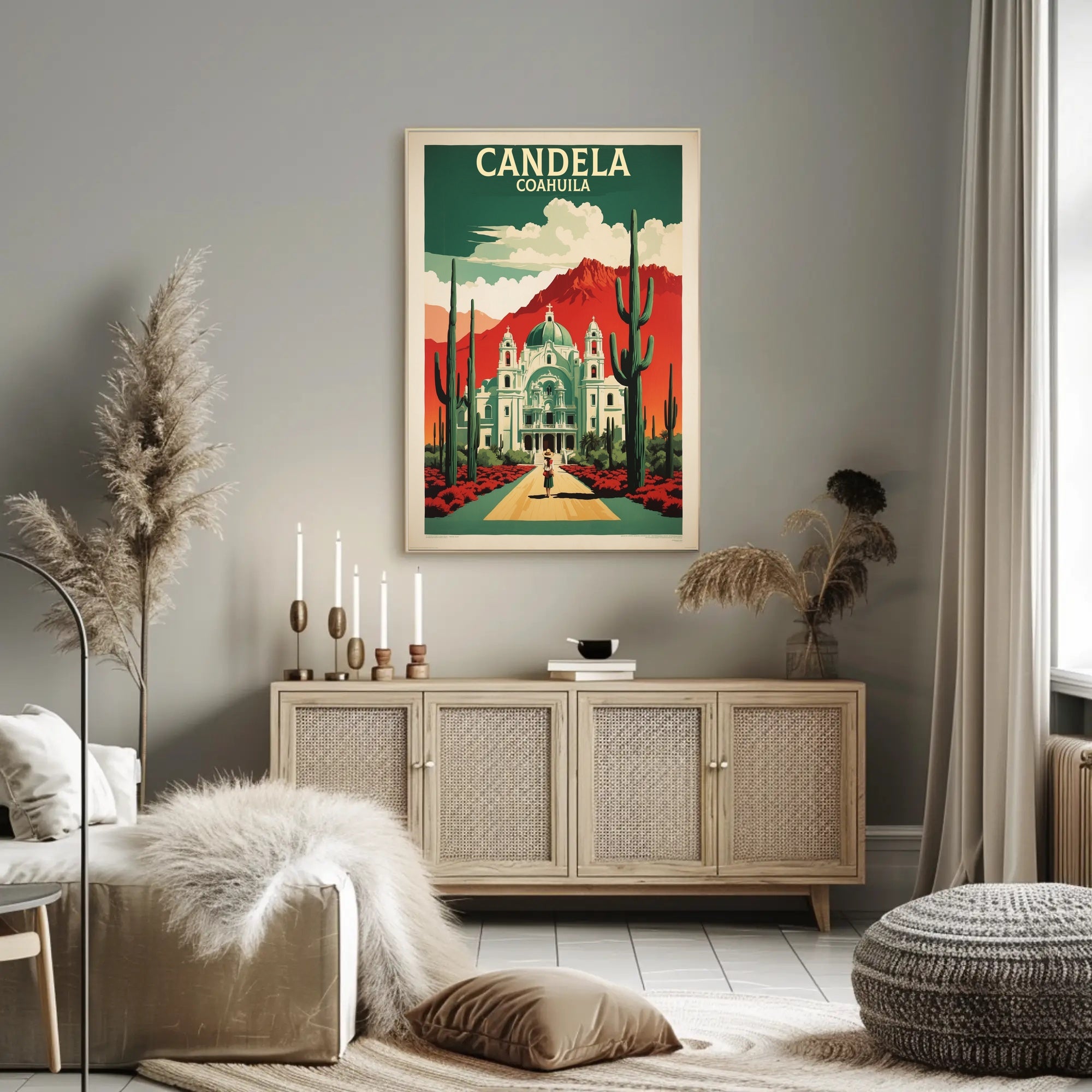 Candela Coahuila Travel Poster PosterGoat
