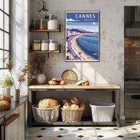 Cannes Coastal Elegance Vintage Travel Poster PosterGoat