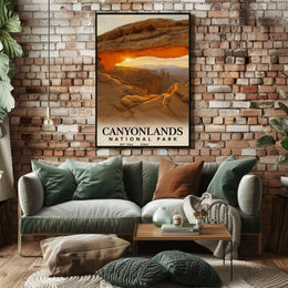 Canyonlands National Park Majestic Arch Adventure Travel Poster PosterGoat