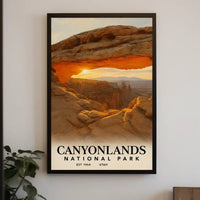 Canyonlands National Park Majestic Arch Adventure Travel Poster PosterGoat