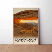 Canyonlands National Park Majestic Arch Adventure Travel Poster PosterGoat