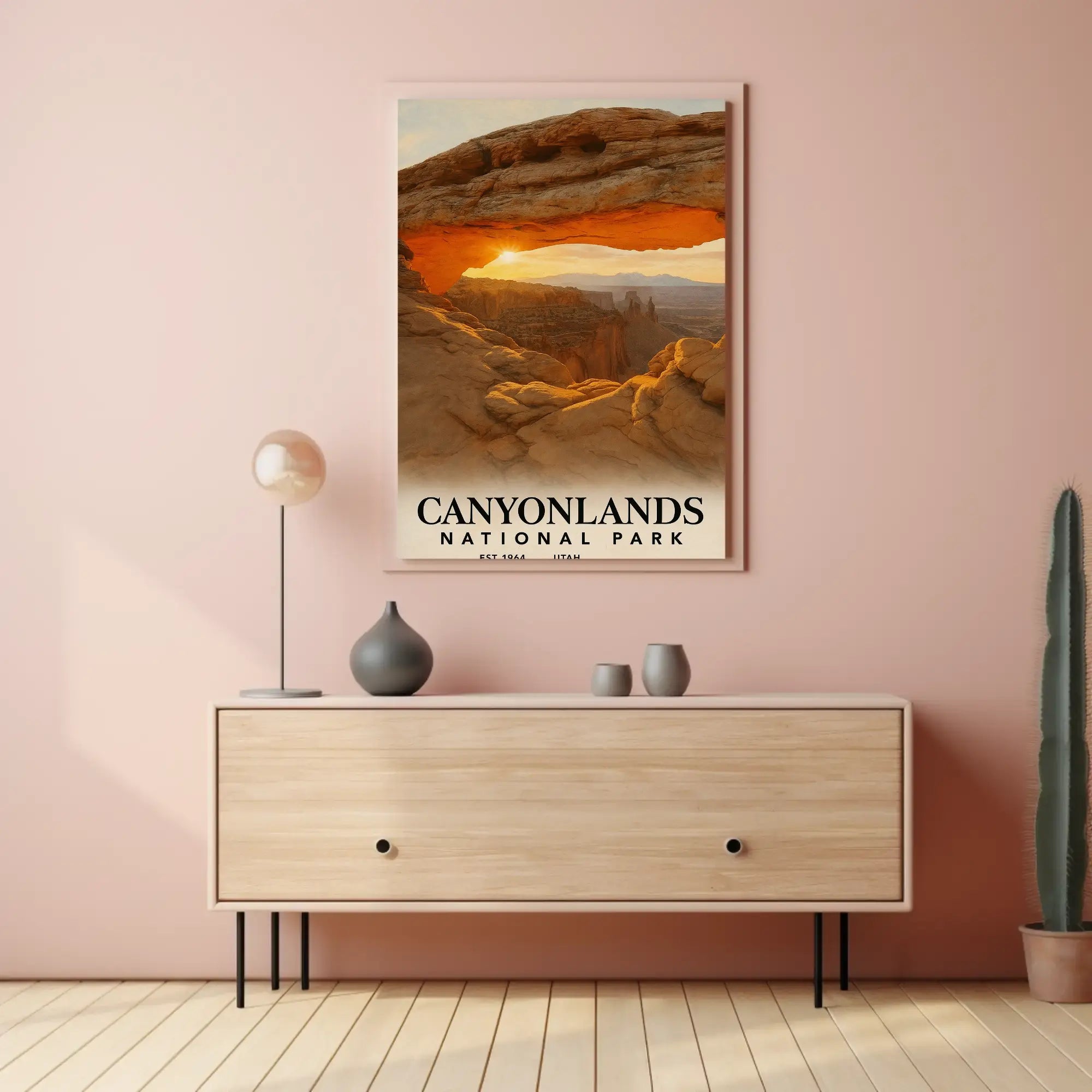 Canyonlands National Park Majestic Arch Adventure Travel Poster PosterGoat