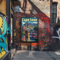 Cape Town Adventure Street Scene Travel Poster PosterGoat