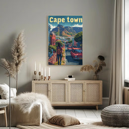 Cape Town Adventure Street Scene Travel Poster PosterGoat