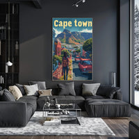 Cape Town Adventure Street Scene Travel Poster PosterGoat