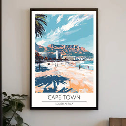 Cape Town Beach Travel Poster PosterGoat