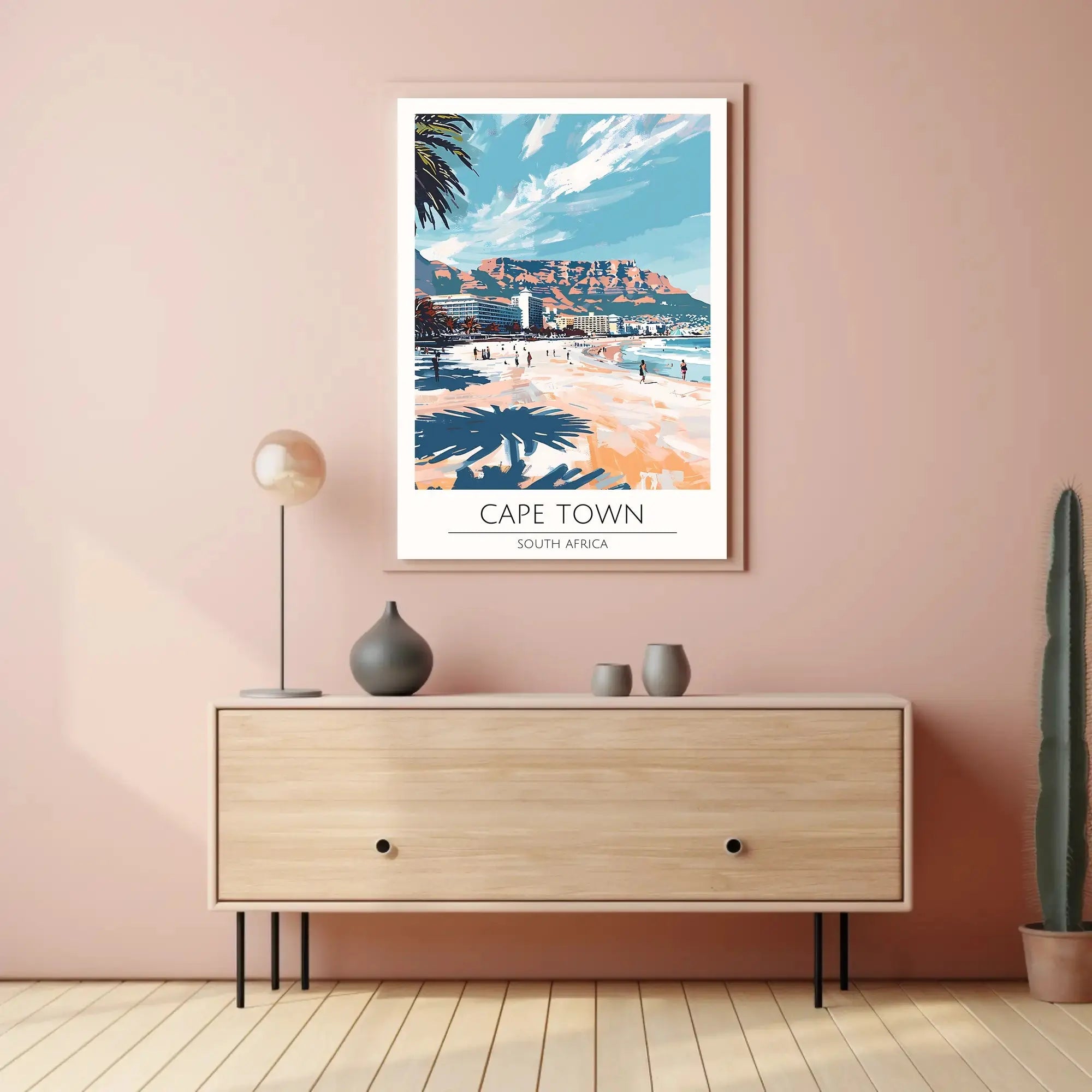 Cape Town Beach Travel Poster PosterGoat