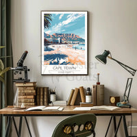 Cape Town Beach Travel Poster PosterGoat