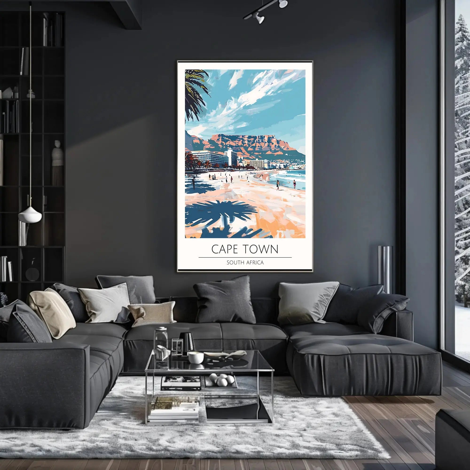 Cape Town Beach Travel Poster PosterGoat