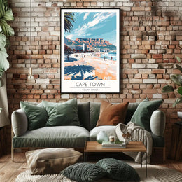 Cape Town Beach Travel Poster PosterGoat