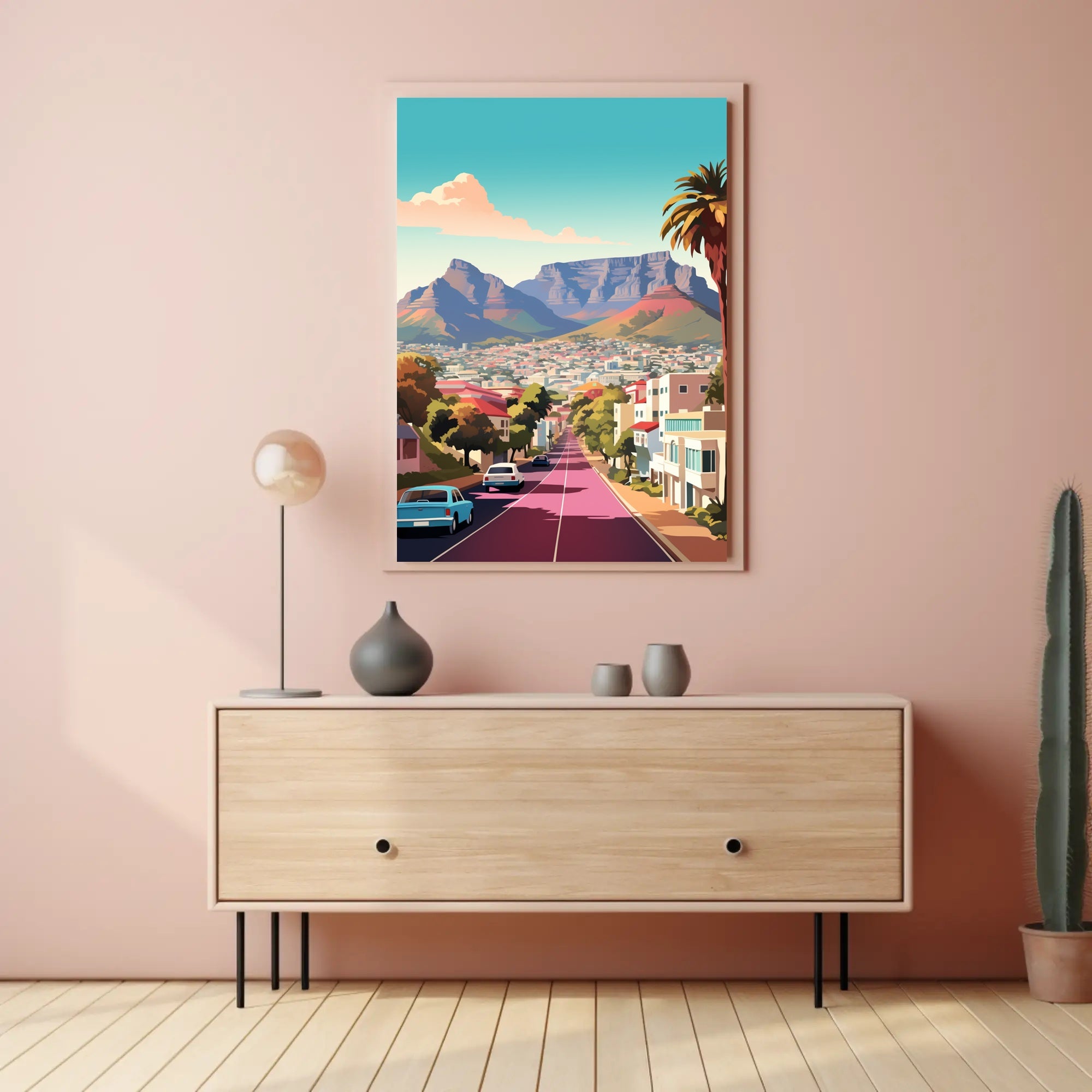 Cape Town Cityscape Art Print: Urban or Cityscape Poster PosterGoat
