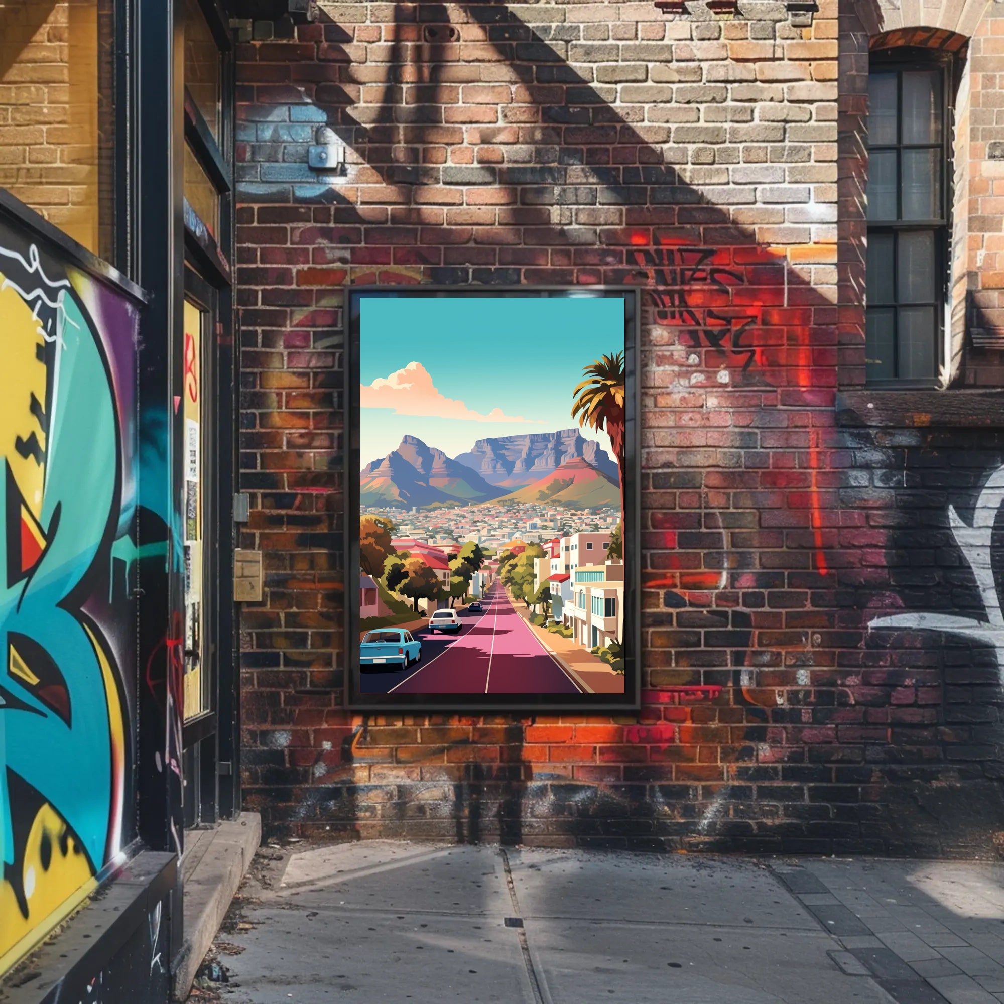 Cape Town Cityscape Art Print: Urban or Cityscape Poster PosterGoat