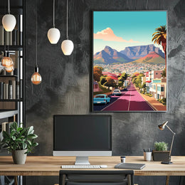 Cape Town Cityscape Art Print: Urban or Cityscape Poster PosterGoat