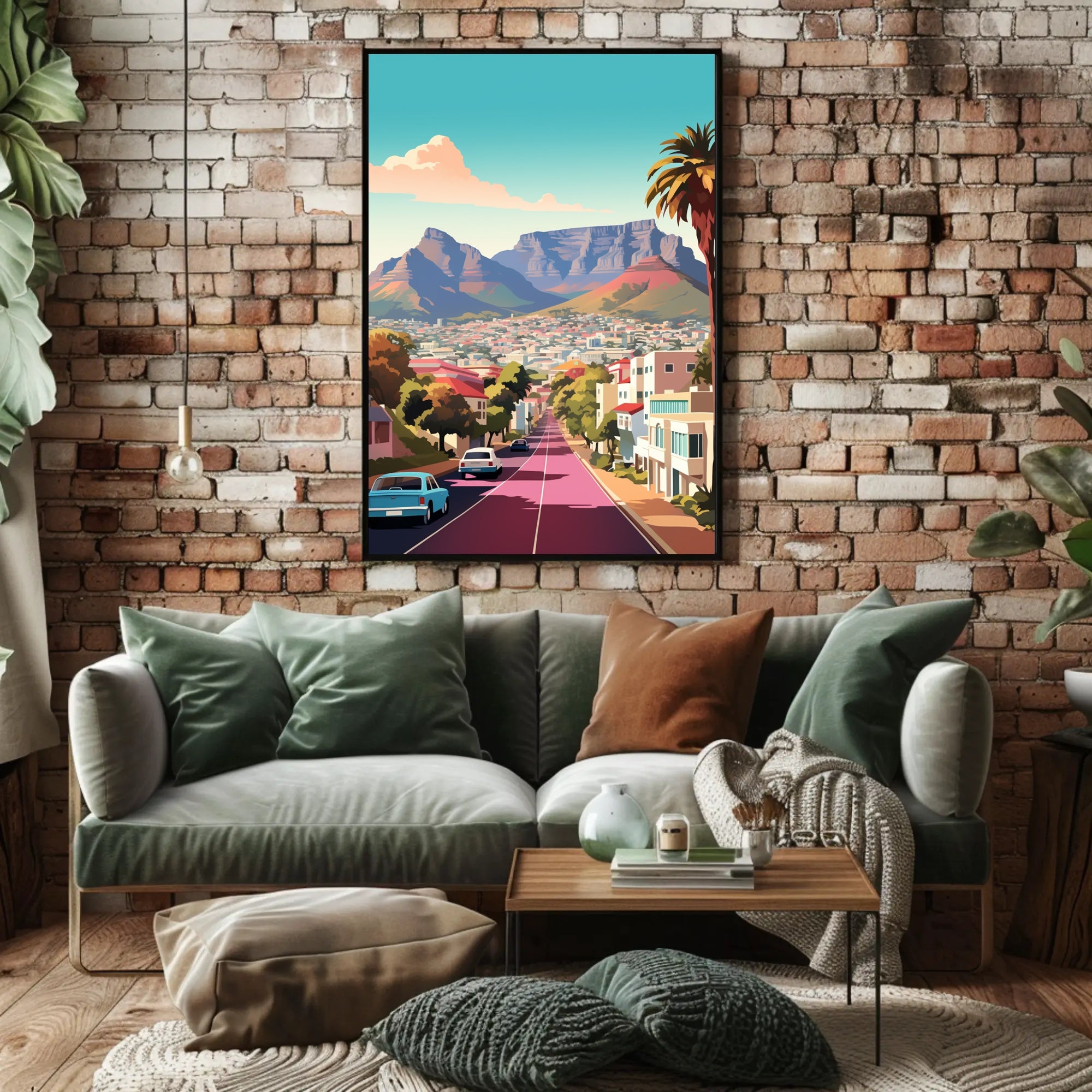 Cape Town Cityscape Art Print: Urban or Cityscape Poster PosterGoat